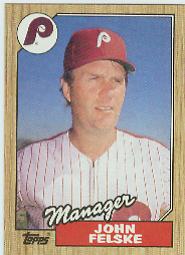 1987 Topps Baseball Cards      443     John Felske MG